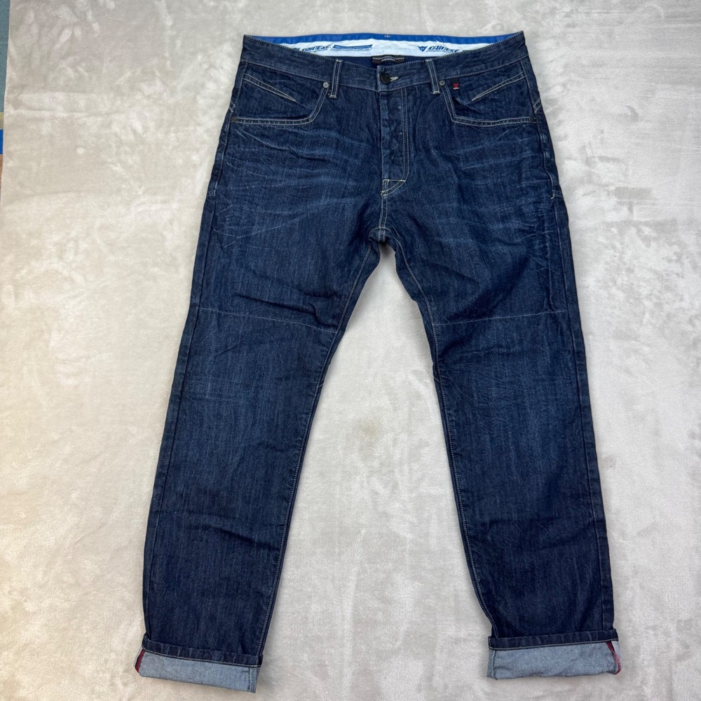 Dainese Bonneville Italy Jeans Size 34x32 Aramid Kevlar Motorcycle Riding Pants